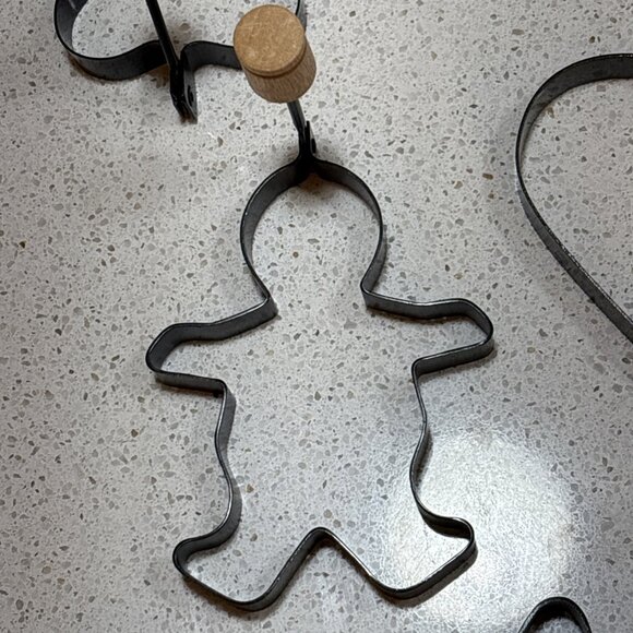 Pancake Ring Mold Lot 9 Holiday Truck Plane Cookie Heart Amaco Handles Non Stick - Picture 5 of 16